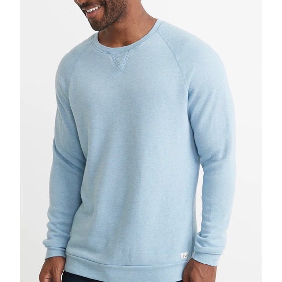 Marine Layer Other - Marine Layer Mens XL Light Blue Raglan Crewneck Sweatshirt Pullover Fleece